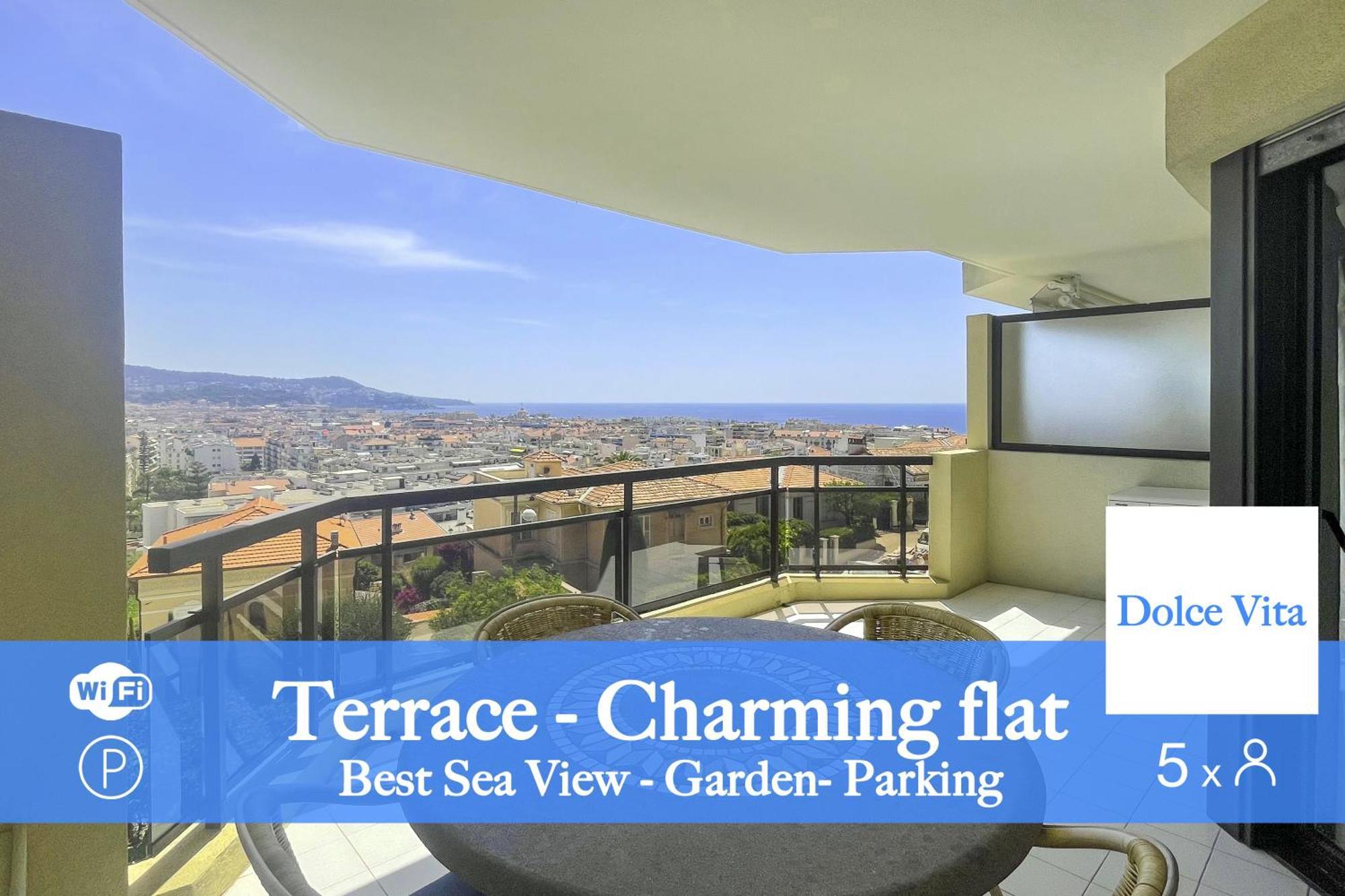 La Dolce Vita 5 Pers Parking Terrazza Apartment Nice Exterior photo